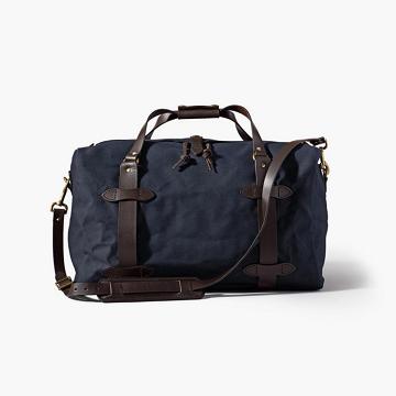 Bolsas Thursday Boots Rugged Twill Duffle Cuero Hombre Azul Marino | MX290OKI