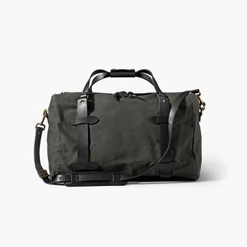 Bolsas Thursday Boots Rugged Twill Duffle Cuero Hombre Verdes | MX291ILH