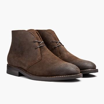 Botas Chukka Thursday Boots Scout Gamuza Hombre Cafes | MX61RVD