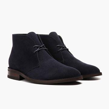 Botas Chukka Thursday Boots Scout Gamuza Hombre Azules | MX62EBC