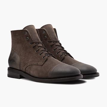 Botas Thursday Boots Captain Cuero Classic Rugged & Resilient Hombre Verde Oliva | MX142QMA