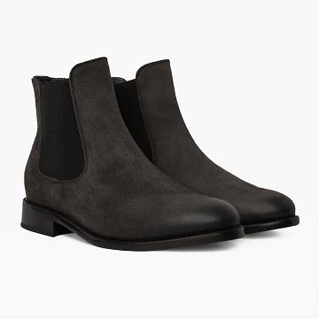 Botas Thursday Boots Cavalier Gamuza Hombre Grises | MX150LIS