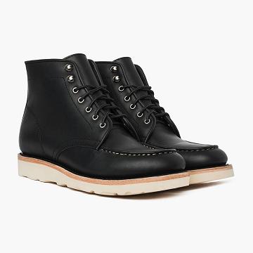 Botas Thursday Boots Diplomat Cuero Rugged & Resilient Hombre Negros | MX157MXL