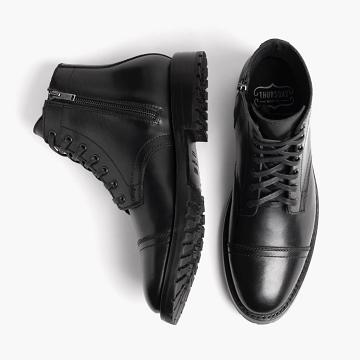 Botas Thursday Boots Major Cuero Hombre Negros | MX200XYU