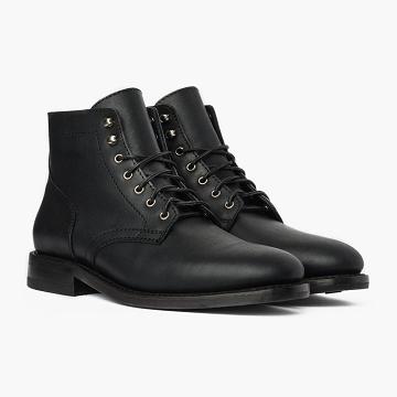 Botas Thursday Boots President Cuero Rugged & Resilient Hombre Negros | MX204JPQ