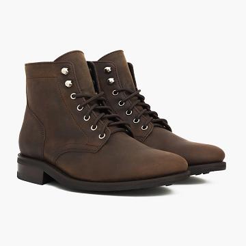 Botas Thursday Boots President Cuero Rugged & Resilient Hombre Vino | MX205HAP