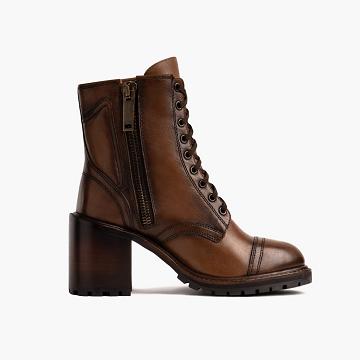 Botas Thursday Boots Rebel Cuero Mujer Cafes | MX390DFM24