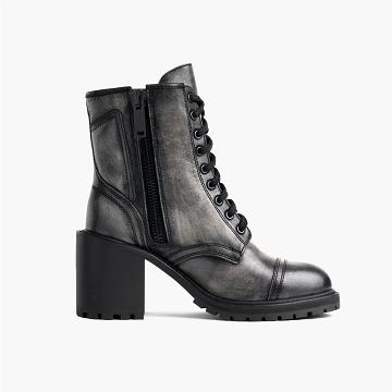 Botas Thursday Boots Rebel Cuero Mujer Grises | MX390DFM26