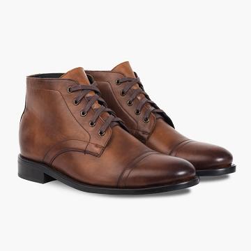 Botas con Cordones Thursday Boots Cadet Cuero Hombre Marrom | MX67BEX