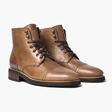 Botas con Cordones Thursday Boots Captain Cuero Hombre Marrom | MX71ZUT