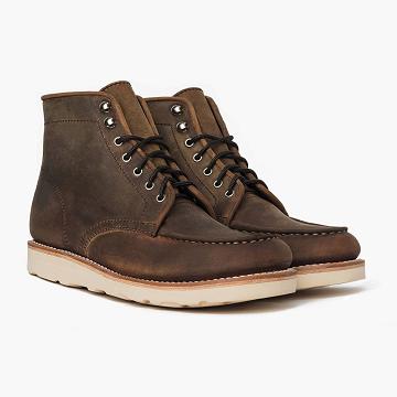 Botas con Cordones Thursday Boots Diplomat Cuero Hombre Taupe | MX93BEX