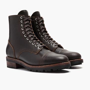 Botas con Cordones Thursday Boots Logger Cuero Hombre Cafes | MX100JPQ