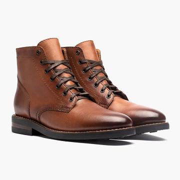 Botas con Cordones Thursday Boots President Cuero Classic Hombre Marrom | MX110UZG