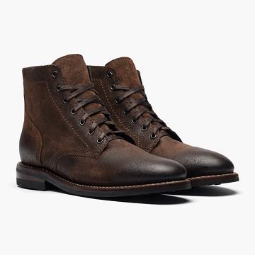 Botas con Cordones Thursday Boots President Gamuza Hombre Cafes | MX115WNB