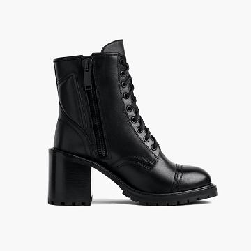 Botas con Cordones Thursday Boots Rebel Cuero Mujer Negros | MX350QMA