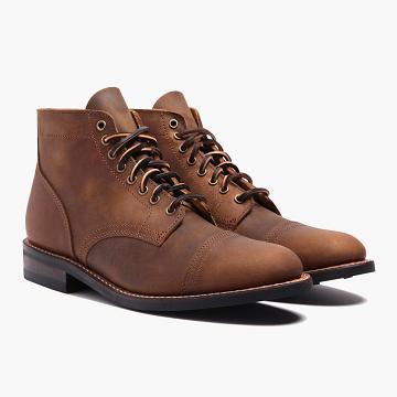 Botas con Cordones Thursday Boots Vanguard Cuero Hombre Cafes | MX128GSO