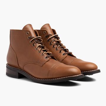 Botas con Cordones Thursday Boots Vanguard Cuero Hombre Marrom | MX129FDN