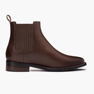 Botines Chelsea Thursday Boots Dreamer Cuero Mujer Chocolate | MX357ZUT