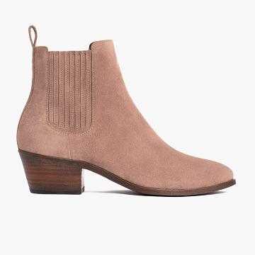 Botines Chelsea Thursday Boots Dreamer Gamuza Mujer Rosas Marrom | MX359KOR