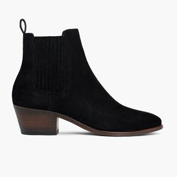 Botines Chelsea Thursday Boots Dreamer Gamuza Mujer Negros | MX361HAP