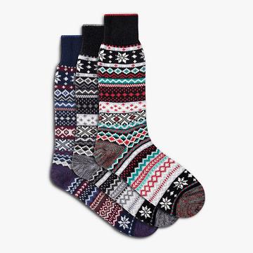 Calcetines Thursday Boots Sodello Norwegian Algodon 3-Pack Hombre Multicolor | MX13MQZ