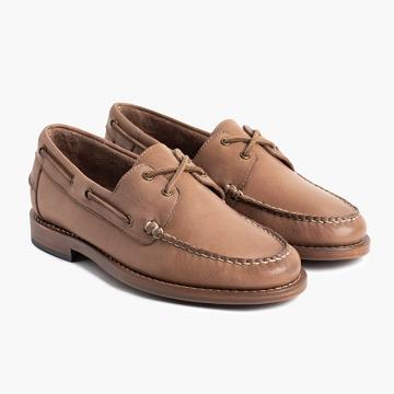 Loafers Thursday Boots Handsewn Cuero Hombre Marrom | MX262AHK