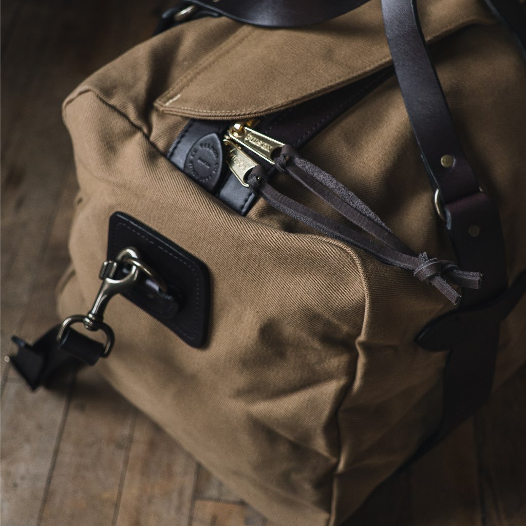 Bolsas Thursday Boots Rugged Twill Duffle Cuero Hombre Marrom | MX289PJJ