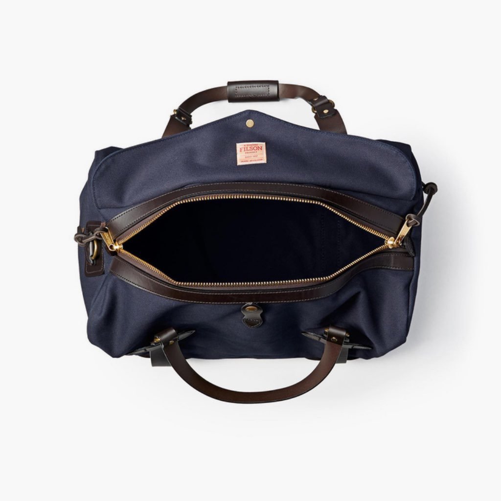 Bolsas Thursday Boots Rugged Twill Duffle Cuero Hombre Azul Marino | MX290OKI