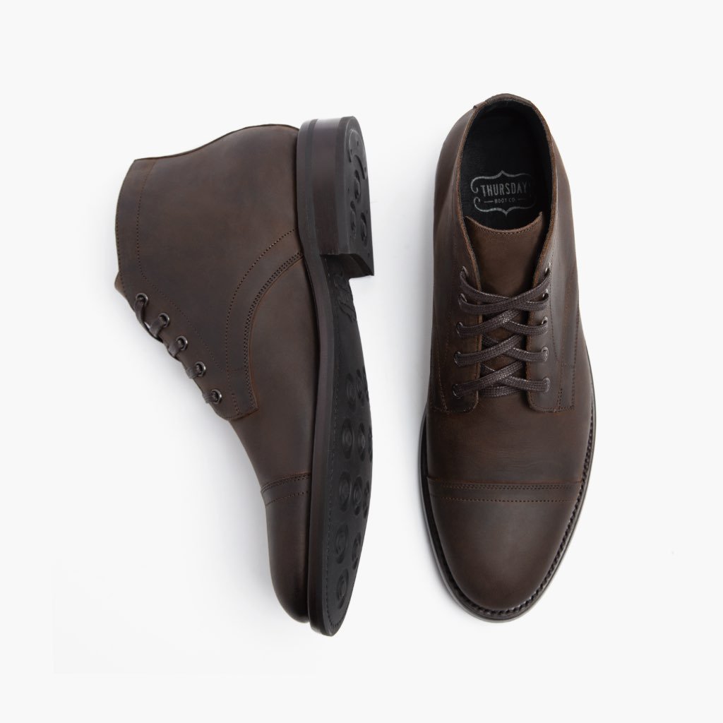 Botas Chukka Thursday Boots Cadet Cuero Hombre Cafes | MX46LIS