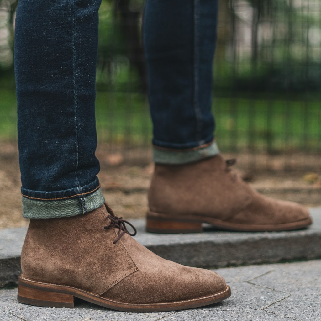 Botas Chukka Thursday Boots Scout Gamuza Rugged & Resilient Hombre Marrom | MX64QMA