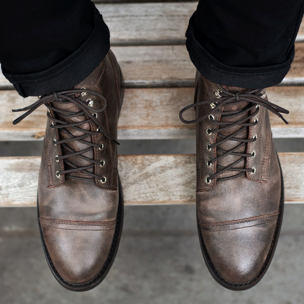 Botas Thursday Boots Captain Cuero Classic Rugged & Resilient Hombre Vino | MX140EBC