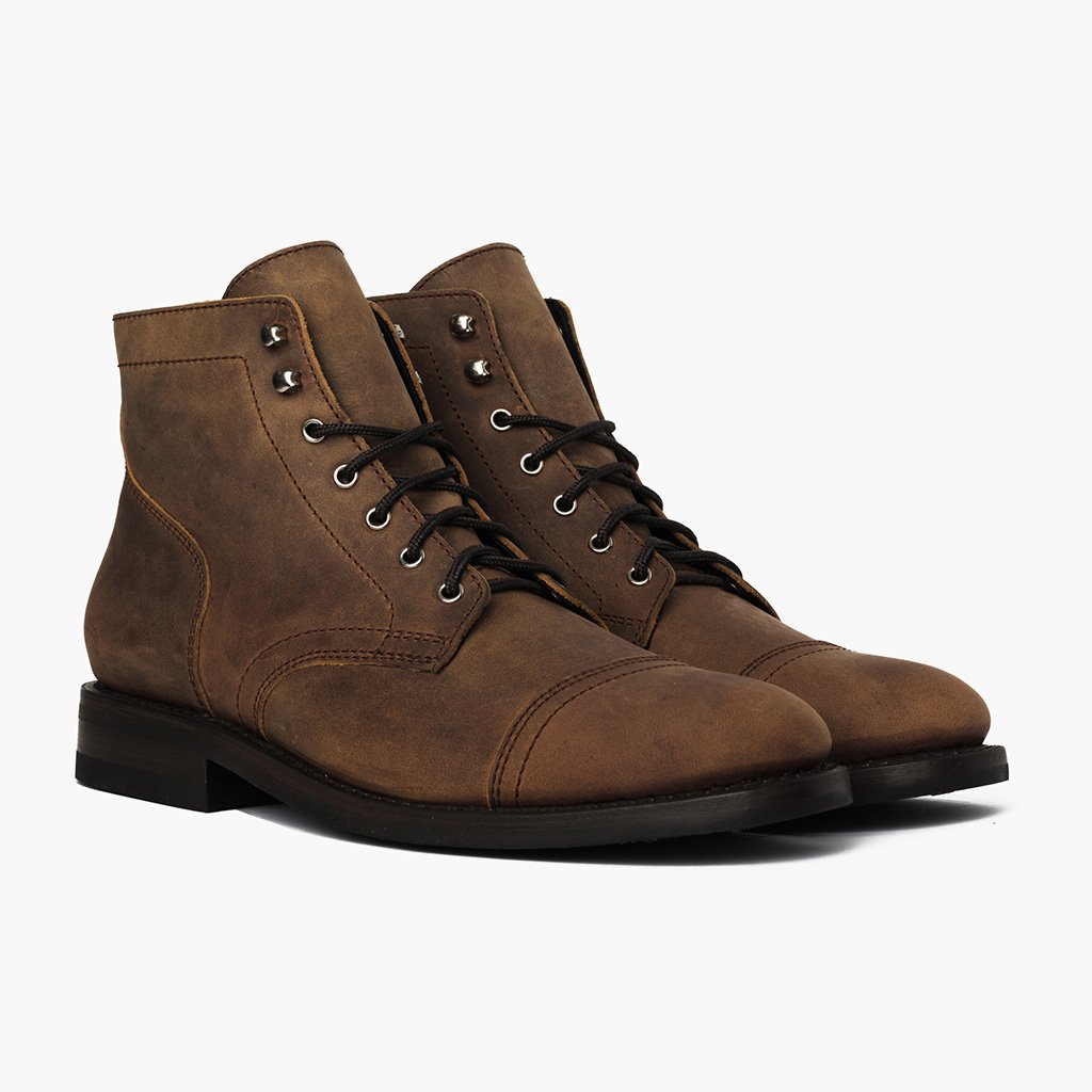 Botas Thursday Boots Captain Cuero Classic Rugged & Resilient Hombre Marrom | MX141WNB