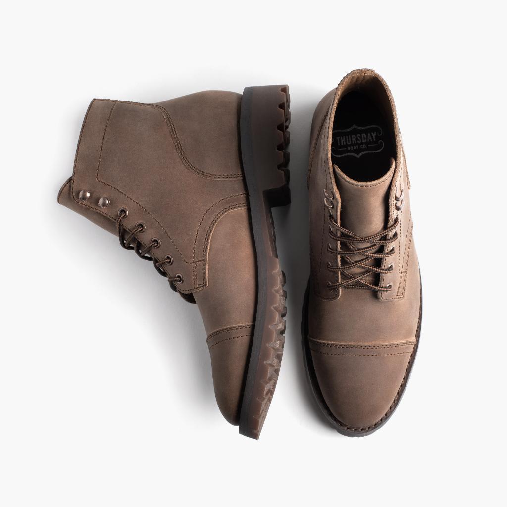 Botas Thursday Boots Captain Cuero Rugged & Resilient Hombre Marrom | MX144NWY