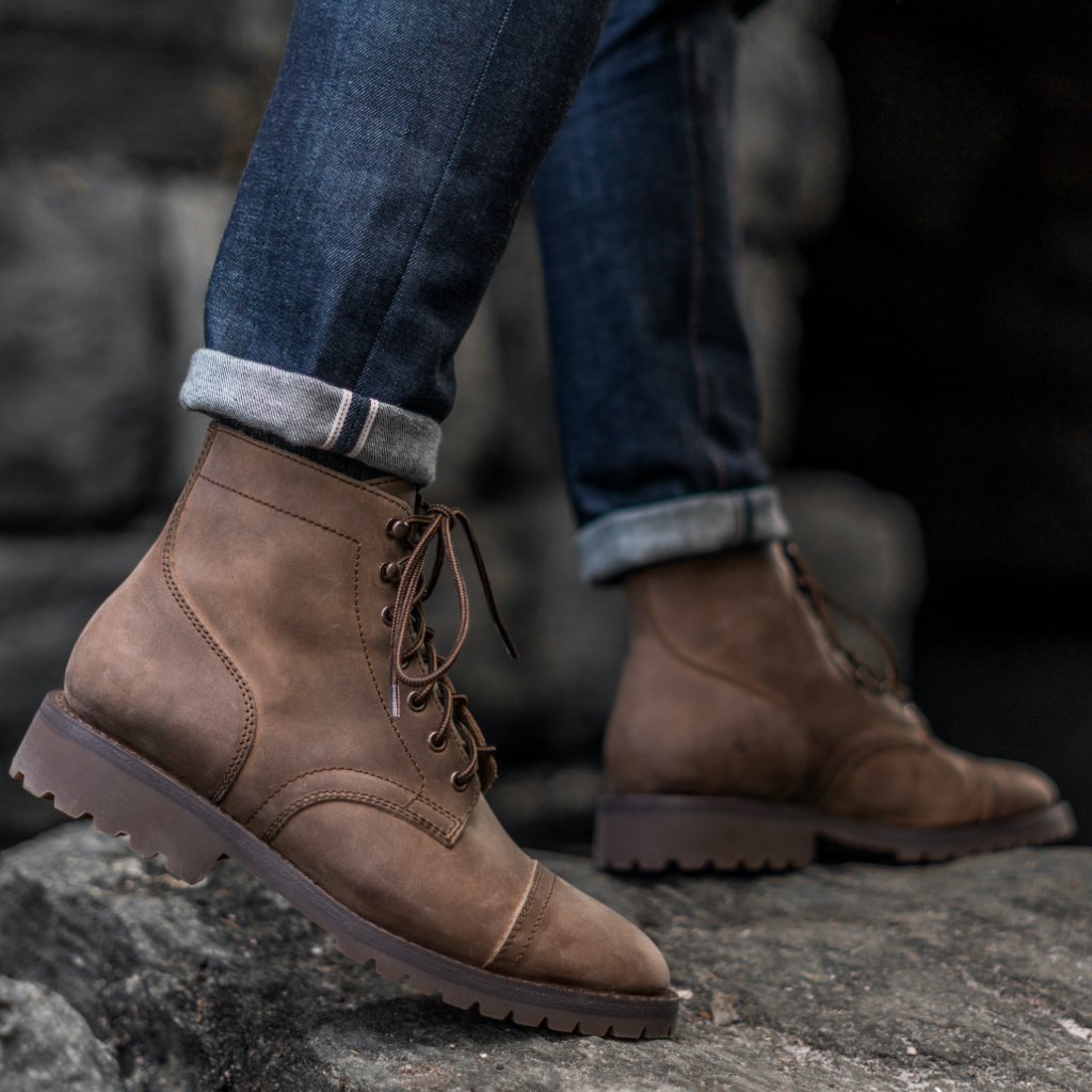 Botas Thursday Boots Captain Cuero Rugged & Resilient Hombre Marrom | MX144NWY