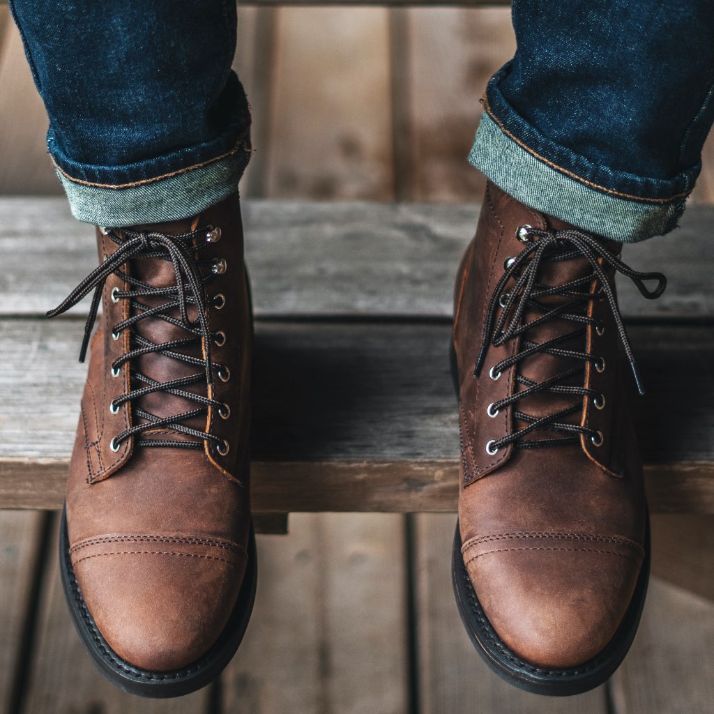 Botas Thursday Boots Captain Cuero Rugged & Resilient Hombre Marrom Cafes | MX148XYU