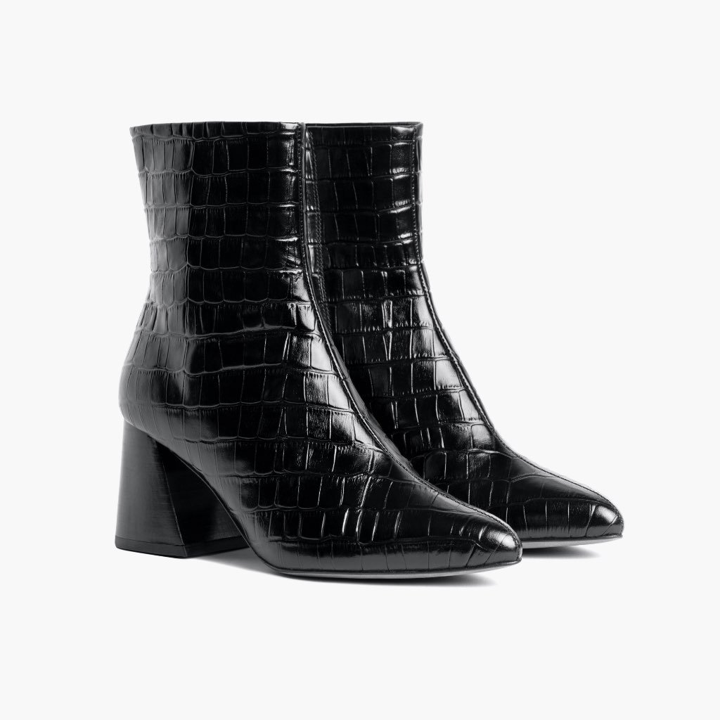 Botas Thursday Boots Heartbreaker Cuero Mujer Negros | MX390DFM7