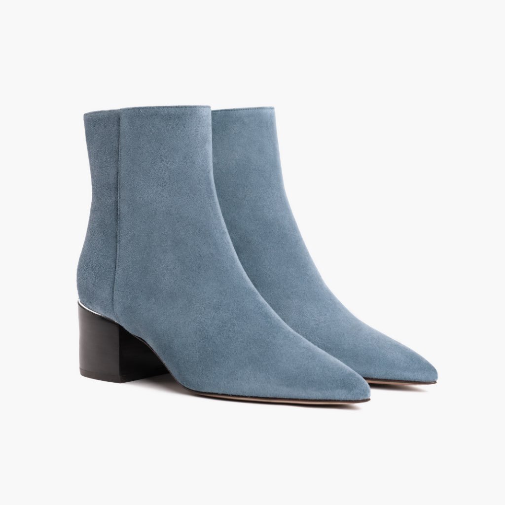 Botas Thursday Boots Luna Gamuza Mujer Azules | MX390DFM23