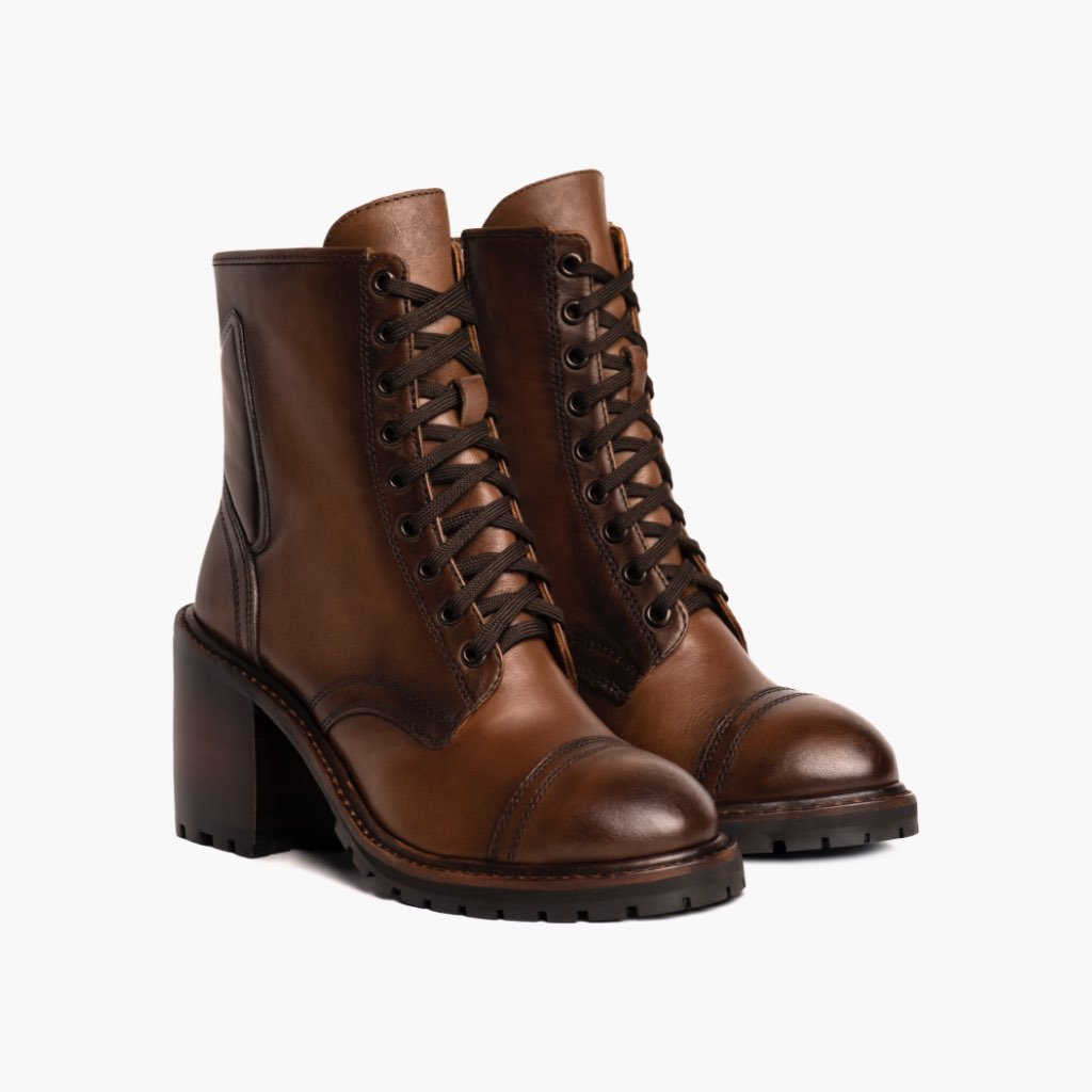 Botas Thursday Boots Rebel Cuero Mujer Cafes | MX390DFM24