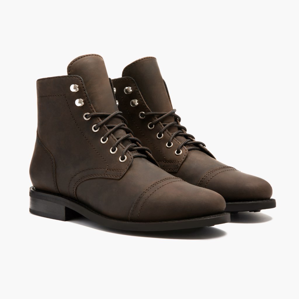 Botas con Cordones Thursday Boots Captain Cuero Classic Mujer Marrom | MX407CTV