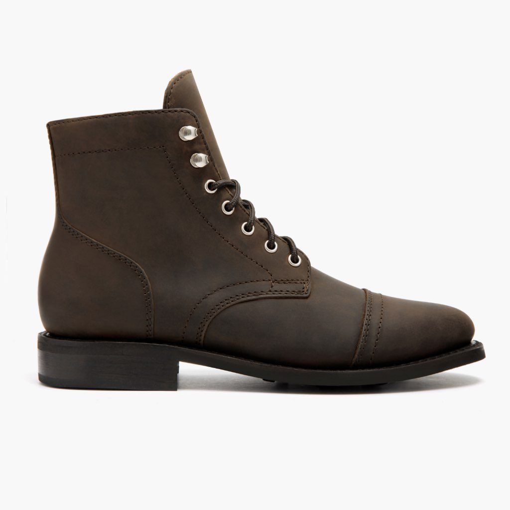 Botas con Cordones Thursday Boots Captain Cuero Classic Mujer Marrom | MX407CTV