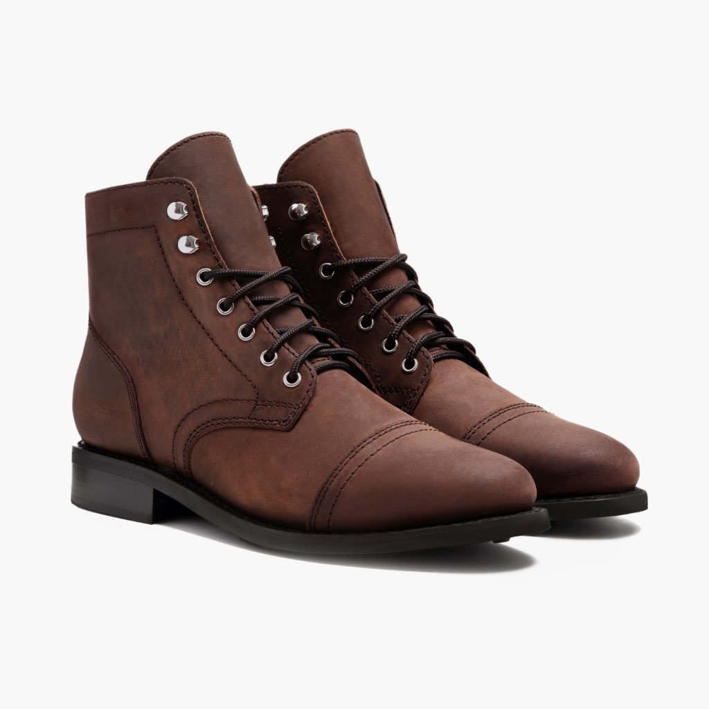 Botas con Cordones Thursday Boots Captain Cuero Arizona Mujer Marrom | MX425RVD