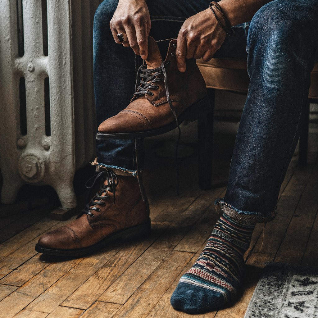 Botas con Cordones Thursday Boots Captain Cuero Hombre Cafes | MX72LIS