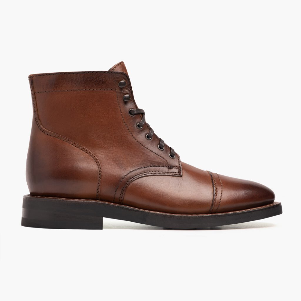 Botas con Cordones Thursday Boots Captain Cuero Rugged & Resilient Hombre Cafes | MX81PJJ