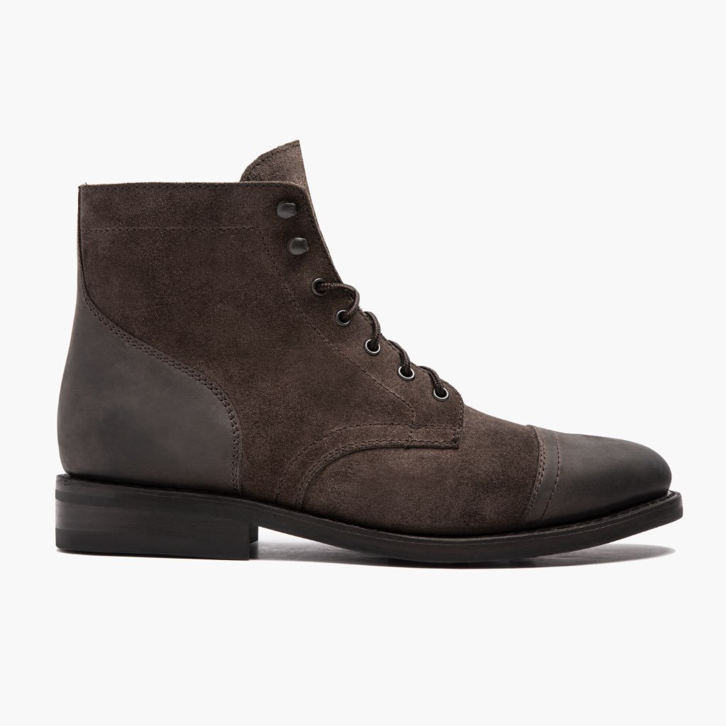 Botas con Cordones Thursday Boots Captain Cuero Gamuza Hombre Marrom | MX83ILH