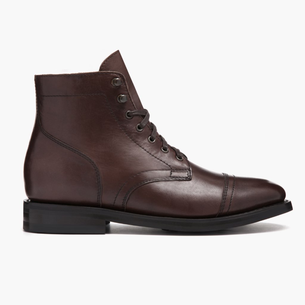 Botas con Cordones Thursday Boots Captain Cuero Gamuza Hombre Cafes | MX84UZG