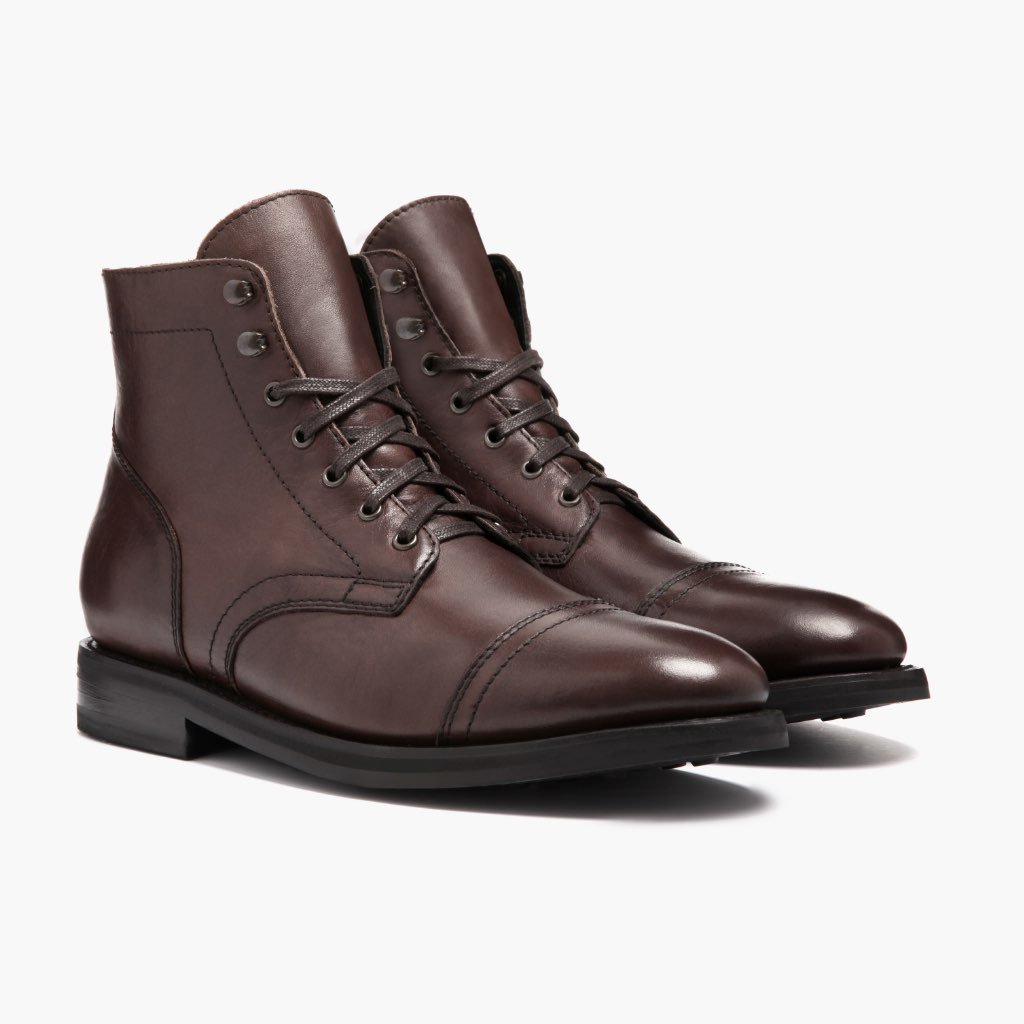 Botas con Cordones Thursday Boots Captain Cuero Gamuza Hombre Cafes | MX84UZG