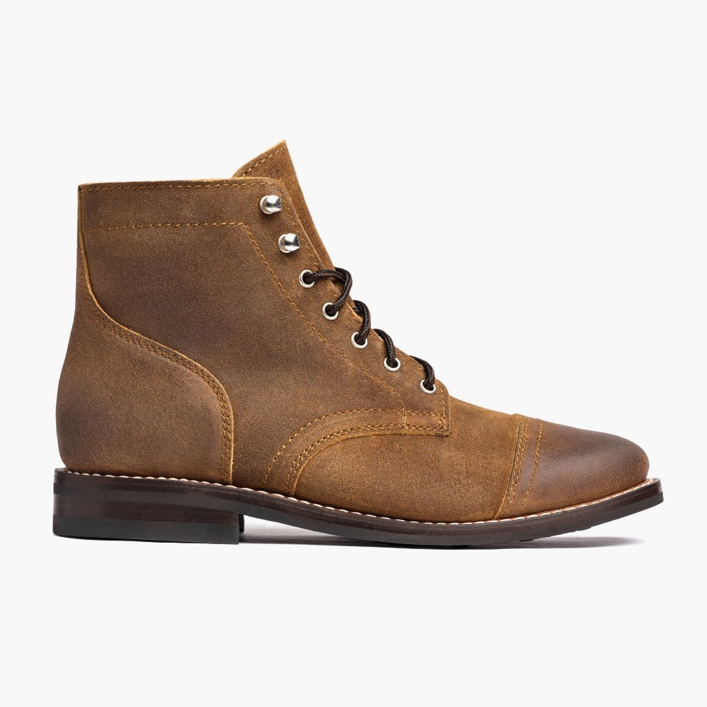 Botas con Cordones Thursday Boots Captain Gamuza Hombre Marrom | MX86TCE