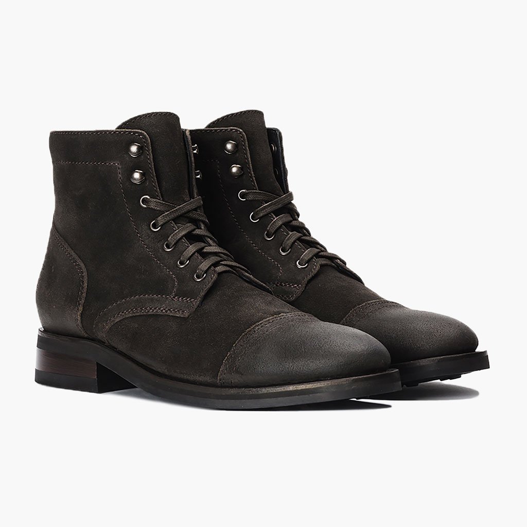 Botas con Cordones Thursday Boots Captain Gamuza Hombre Verde Oliva | MX88EBC