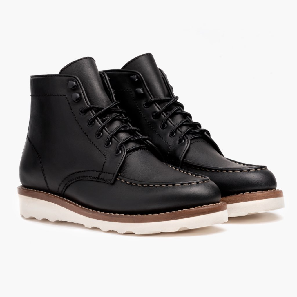 Botas con Cordones Thursday Boots Diplomat Cuero Mujer Negros | MX345YXF