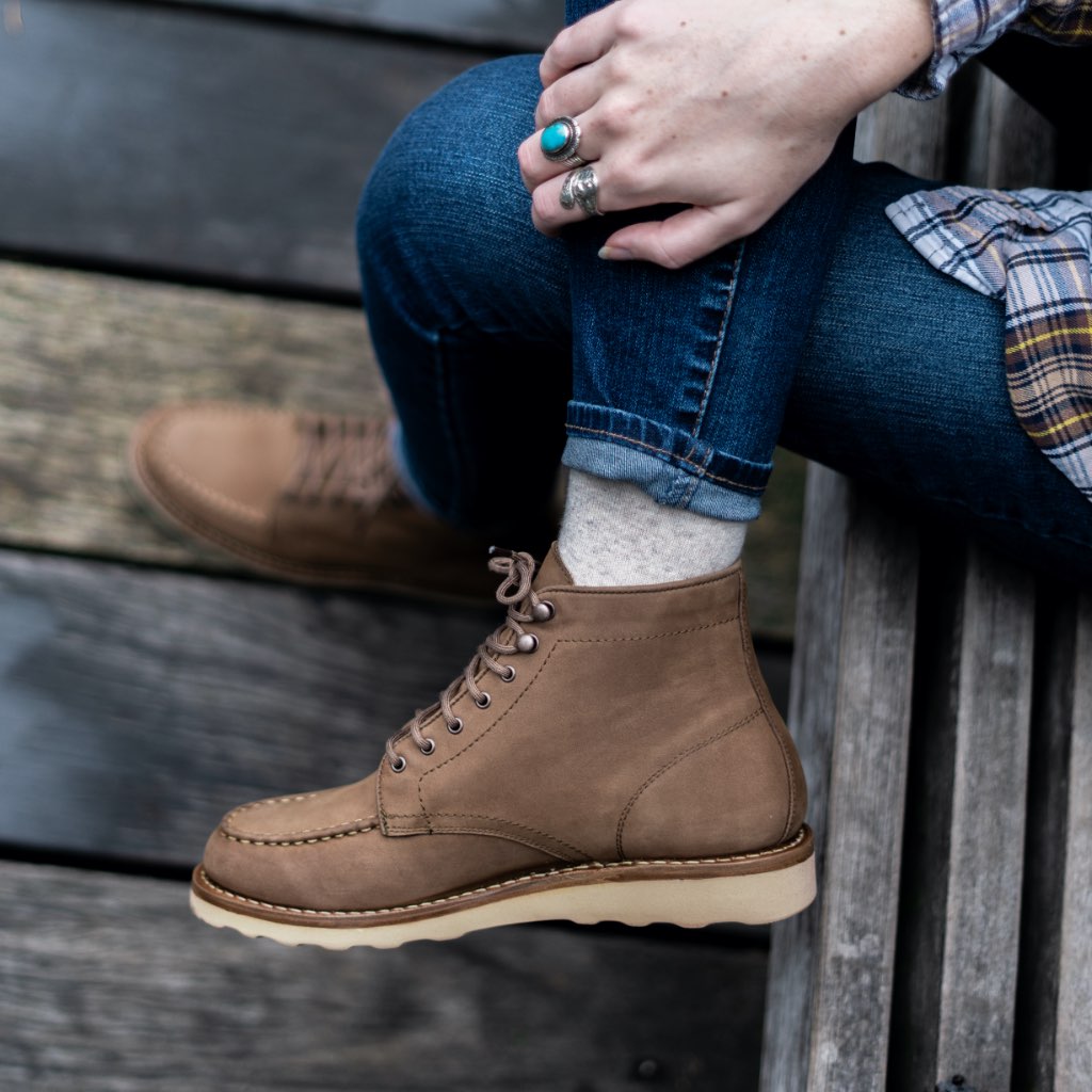 Botas con Cordones Thursday Boots Diplomat Nubuck Mujer Marrom | MX347RVD